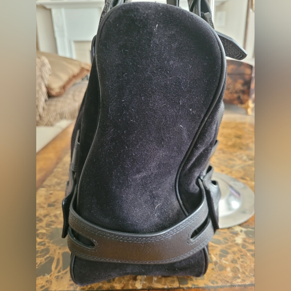 Michael Kors Suede Black Leather Bag - Picture 5 of 11
